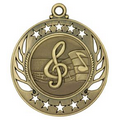 Medal, "Music" Galaxy - 2 1/4" Dia.